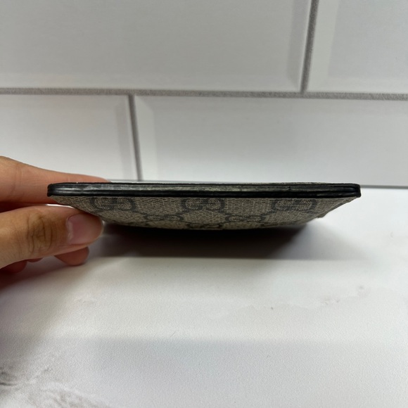 Gucci GG Supreme Monogram Calfskin Cardholder Card Case Wallet - Picture 3 of 6